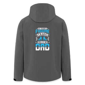FIgur skating dad - Recycelte Männer Softshell-Jacke von Stanley/Stella - Anthrazit - Hinten - AI Model Male 185 light (185cm)