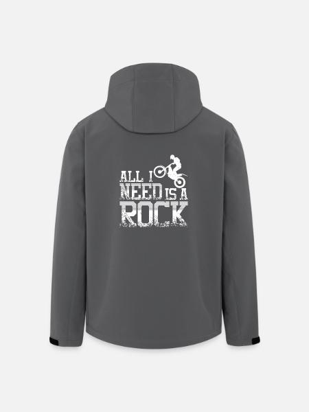 need a rock moto trial bike - Recycelte Männer Softshell-Jacke von Stanley/Stella - Anthrazit
