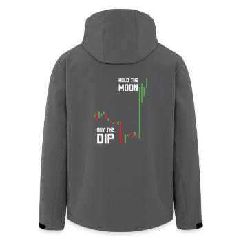 buy the dip Investing - Recycelte Männer Softshell-Jacke von Stanley/Stella - Anthrazit - Hinten - AI Model Male 185 light (185cm)