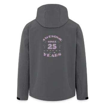 Awesome Since 25 Years 25. Geburtstag Frauen - Recycelte Männer Softshell-Jacke von Stanley/Stella - Anthrazit - Hinten - AI Model Male 185 light (185cm)