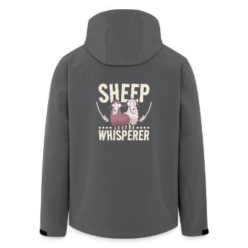 Sheep whisperer - Recycelte Männer Softshell-Jacke von Stanley/Stella - Anthrazit - Hinten - AI Model Male 185 light (185cm)