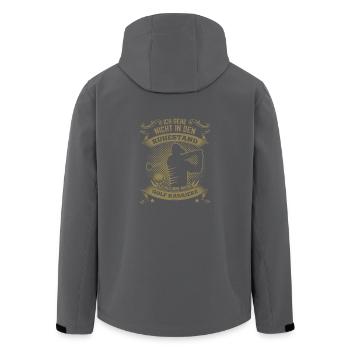 Golfspieler Runder Geburtstag - Recycelte Männer Softshell-Jacke von Stanley/Stella - Anthrazit - Hinten - AI Model Male 185 light (185cm)