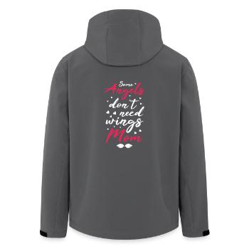Angel Mom - Recycelte Männer Softshell-Jacke von Stanley/Stella - Anthrazit - Hinten - AI Model Male 185 light (185cm)