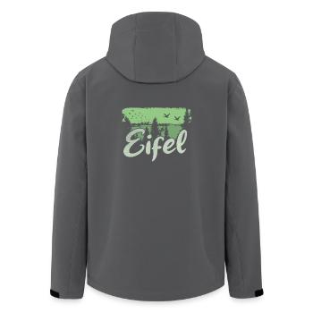 Eifel - Recycelte Männer Softshell-Jacke von Stanley/Stella - Anthrazit - Hinten - AI Model Male 185 light (185cm)