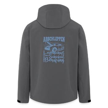 Abbschleppen Leidenschaft Schicksal - Recycelte Männer Softshell-Jacke von Stanley/Stella - Anthrazit - Hinten - AI Model Male 185 light (185cm)