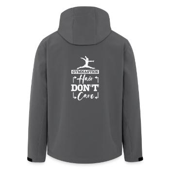Gymnastics hair dont care - Recycelte Männer Softshell-Jacke von Stanley/Stella - Anthrazit - Hinten - AI Model Male 185 light (185cm)