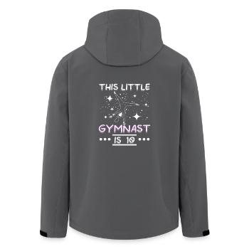 This little gymnast is 10 - Recycelte Männer Softshell-Jacke von Stanley/Stella - Anthrazit - Hinten - AI Model Male 185 light (185cm)