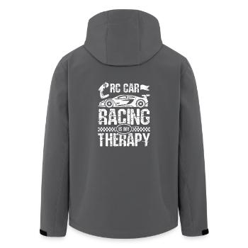 RC car racing is my therapy - Recycelte Männer Softshell-Jacke von Stanley/Stella - Anthrazit - Hinten - AI Model Male 185 light (185cm)