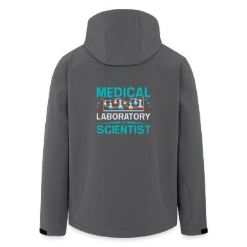 Medical laboratory scientist - Recycelte Männer Softshell-Jacke von Stanley/Stella - Anthrazit - Hinten - AI Model Male 185 light (185cm)