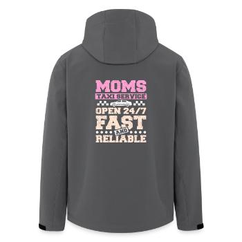 Moms taxi service - Recycelte Männer Softshell-Jacke von Stanley/Stella - Anthrazit - Hinten - AI Model Male 185 light (185cm)