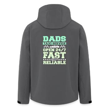 Dads taxi service - Recycelte Männer Softshell-Jacke von Stanley/Stella - Anthrazit - Hinten - AI Model Male 185 light (185cm)