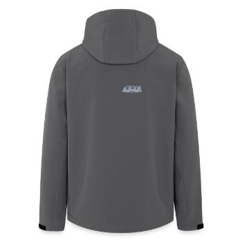 Wohnwagen Shirt - Recycelte Männer Softshell-Jacke von Stanley/Stella - Anthrazit - Hinten - AI Model Male 185 light (185cm)