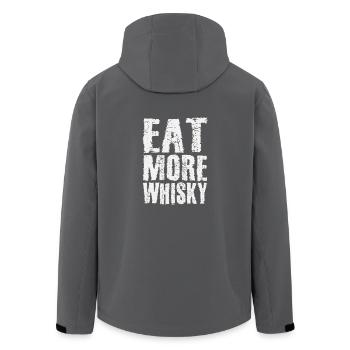 Eat more whisky - Recycelte Männer Softshell-Jacke von Stanley/Stella - Anthrazit - Hinten - AI Model Male 185 light (185cm)