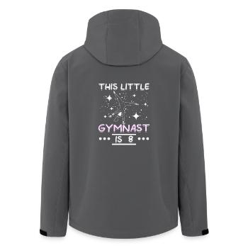 This little gymnast is 8 - Recycelte Männer Softshell-Jacke von Stanley/Stella - Anthrazit - Hinten - AI Model Male 185 light (185cm)