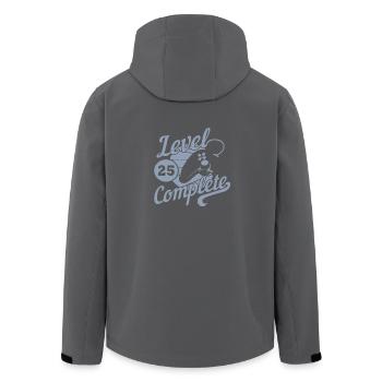 Level 25 Geburtstag Gamer - Recycelte Männer Softshell-Jacke von Stanley/Stella - Anthrazit - Hinten - AI Model Male 185 light (185cm)