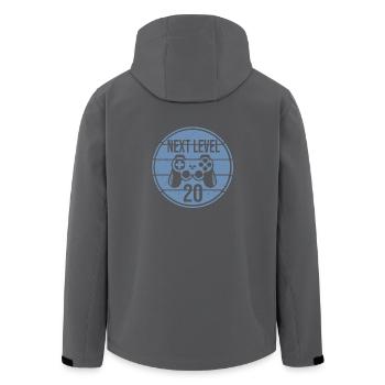 20. Geburtstag Gamer Zocker Konsole - Recycelte Männer Softshell-Jacke von Stanley/Stella - Anthrazit - Hinten - AI Model Male 185 light (185cm)