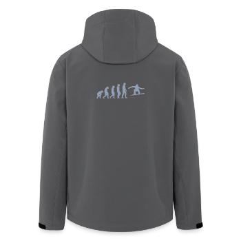 Snowboarder Geschenkideen - Recycelte Männer Softshell-Jacke von Stanley/Stella - Anthrazit - Hinten - AI Model Male 185 light (185cm)