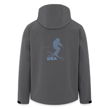 Snowboarder Geschenkideen meine DNA - Recycelte Männer Softshell-Jacke von Stanley/Stella - Anthrazit - Hinten - AI Model Male 185 light (185cm)