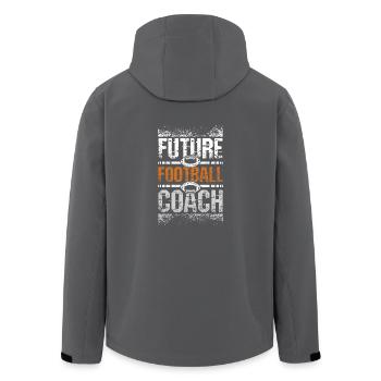 Futute football coach - Recycelte Männer Softshell-Jacke von Stanley/Stella - Anthrazit - Hinten - AI Model Male 185 light (185cm)