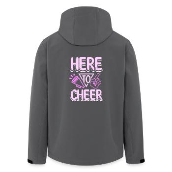 Here to cheer - Recycelte Männer Softshell-Jacke von Stanley/Stella - Anthrazit - Hinten - AI Model Male 185 light (185cm)