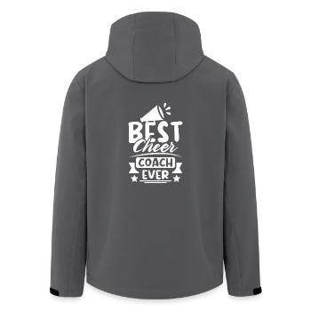 Best cheer coach ever - Recycelte Männer Softshell-Jacke von Stanley/Stella - Anthrazit - Hinten - AI Model Male 185 light (185cm)
