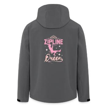 Zipline queen - Recycelte Männer Softshell-Jacke von Stanley/Stella - Anthrazit - Hinten - AI Model Male 185 light (185cm)