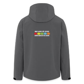 Man kann nie genug Werkzeugkästen haben - Recycelte Männer Softshell-Jacke von Stanley/Stella - Anthrazit - Hinten - AI Model Male 185 light (185cm)