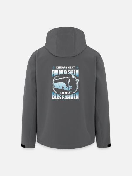Busfahrer Geschenkideen ich kann - Recycelte Männer Softshell-Jacke von Stanley/Stella - Anthrazit