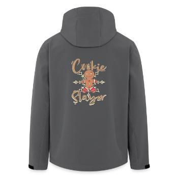 Christmas Cookie Slayer - Recycelte Männer Softshell-Jacke von Stanley/Stella - Anthrazit - Hinten - AI Model Male 185 light (185cm)