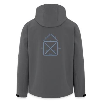 Das Haus vom Nikolaus Shirt für Weihnachten - Recycelte Männer Softshell-Jacke von Stanley/Stella - Anthrazit - Hinten - AI Model Male 185 light (185cm)