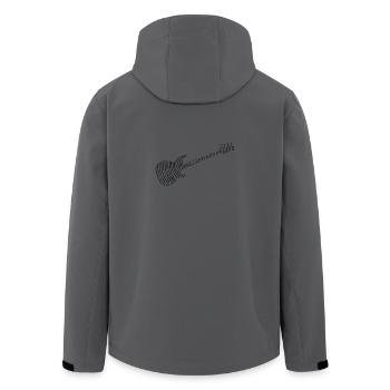 Musik E-Gitarre Gitarrist Design für Bassist - Recycelte Männer Softshell-Jacke von Stanley/Stella - Anthrazit - Hinten - AI Model Male 185 light (185cm)