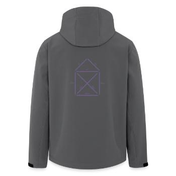 Das Haus vom Nikolaus Shirt für Weihnachten - Recycelte Männer Softshell-Jacke von Stanley/Stella - Anthrazit - Hinten - AI Model Male 185 light (185cm)