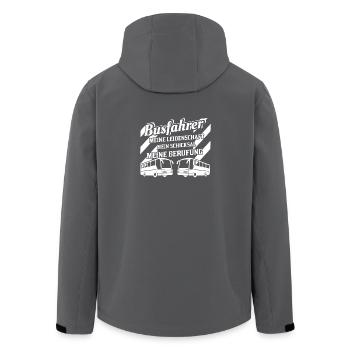 Busfahrer Leidenschaft Schicksal Berufung - Recycelte Männer Softshell-Jacke von Stanley/Stella - Anthrazit - Hinten - AI Model Male 185 light (185cm)