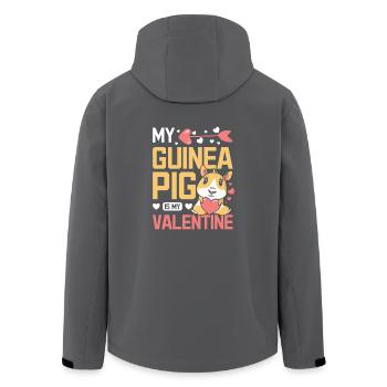 My Cute Guinea Pig is my Valentine - Recycelte Männer Softshell-Jacke von Stanley/Stella - Anthrazit - Hinten - AI Model Male 185 light (185cm)