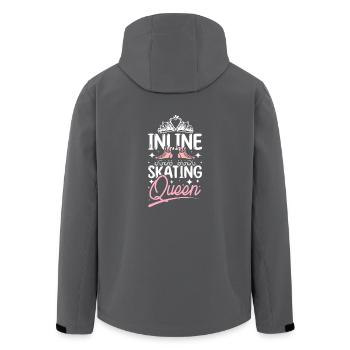 Inline skating queen - Recycelte Männer Softshell-Jacke von Stanley/Stella - Anthrazit - Hinten - AI Model Male 185 light (185cm)