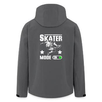 Skater mode on - Recycelte Männer Softshell-Jacke von Stanley/Stella - Anthrazit - Hinten - AI Model Male 185 light (185cm)