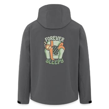 Immer ein verschlafenes Faultier - Recycelte Männer Softshell-Jacke von Stanley/Stella - Anthrazit - Hinten - AI Model Male 185 light (185cm)