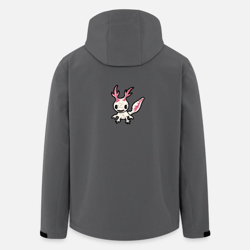 Mignon Kawaii Axolotl - Veste softshell homme en polyester recyclé Stanley/Stella - charbon