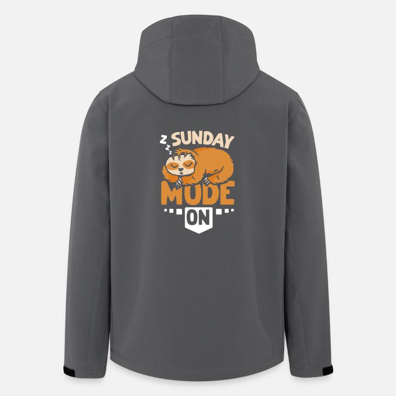 Sloth sunday mode on - Men’s Recycled Softshell Jacket by Stanley/Stella - anthracite