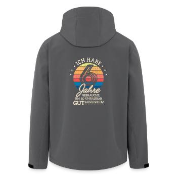 6. Geburtstag Geschenk Habe 6 Jahre Gebraucht - Recycelte Männer Softshell-Jacke von Stanley/Stella - Anthrazit - Hinten - AI Model Male 185 light (185cm)