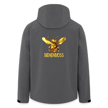 Bienenboss Imker Honig Dealer Bienenzüchter Bienen - Recycelte Männer Softshell-Jacke von Stanley/Stella - Anthrazit - Hinten - AI Model Male 185 light (185cm)