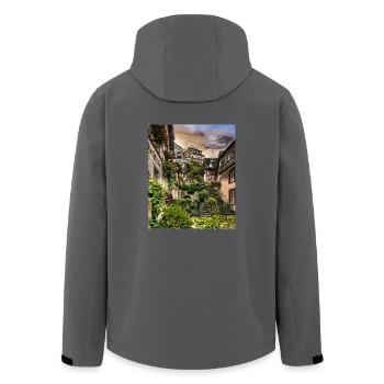 Beilstein, Deutschland - Recycelte Männer Softshell-Jacke von Stanley/Stella - Anthrazit - Hinten - AI Model Male 185 light (185cm)