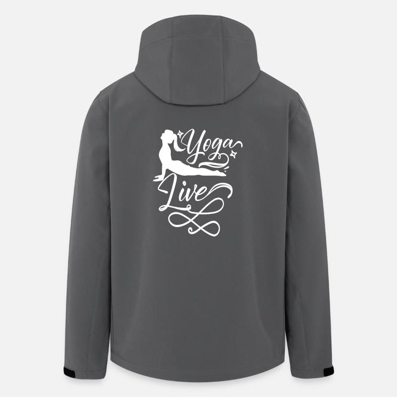 Yoga Live - Recycelte Männer Softshell-Jacke von Stanley/Stella - Anthrazit
