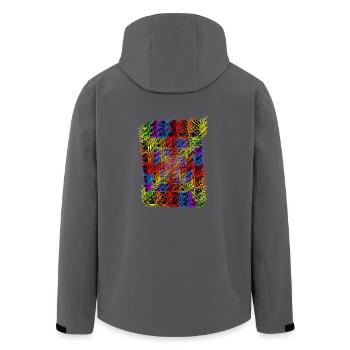 LGBT Schnecken Schnecke Gay Pride - Recycelte Männer Softshell-Jacke von Stanley/Stella - Anthrazit - Hinten - AI Model Male 185 light (185cm)