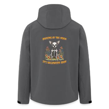 Den Mond anbellen, bald ist Halloween - Recycelte Männer Softshell-Jacke von Stanley/Stella - Anthrazit - Hinten - AI Model Male 185 light (185cm)