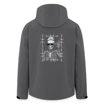 maritim Halloween Matrose Moin Seefahrer Seemann - Recycelte Männer Softshell-Jacke von Stanley/Stella - Anthrazit - Hinten - AI Model Male 185 light (185cm)