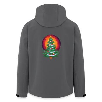 Weihnachten Christmas Xmas Tannenbaum Tanne - Recycelte Männer Softshell-Jacke von Stanley/Stella - Anthrazit - Hinten - AI Model Male 185 light (185cm)