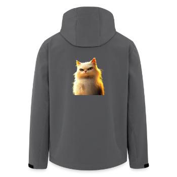 Perserkatze Perser Katze Persian Cat Süße Katzen - Recycelte Männer Softshell-Jacke von Stanley/Stella - Anthrazit - Hinten - AI Model Male 185 light (185cm)