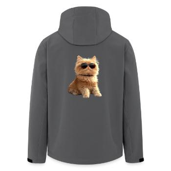 Perserkatze Perser Katze Persian Cat Süße Katzen - Recycelte Männer Softshell-Jacke von Stanley/Stella - Anthrazit - Hinten - AI Model Male 185 light (185cm)