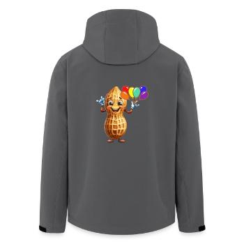 Luftballons Erdnuss Geburtstag Geburtstagsgeschenk - Recycelte Männer Softshell-Jacke von Stanley/Stella - Anthrazit - Hinten - AI Model Male 185 light (185cm)